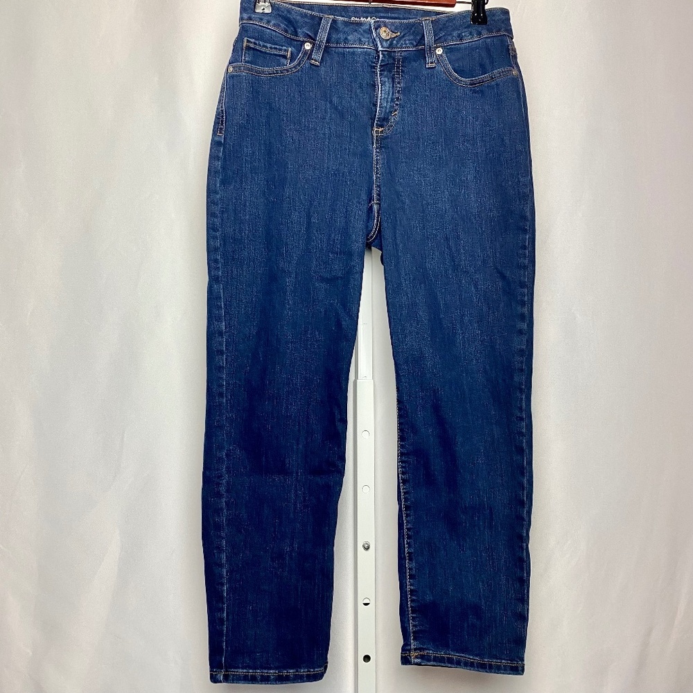 Style & Co. Womenʻs Petite Slim Straight Ankle Blue Jeans Size 6P